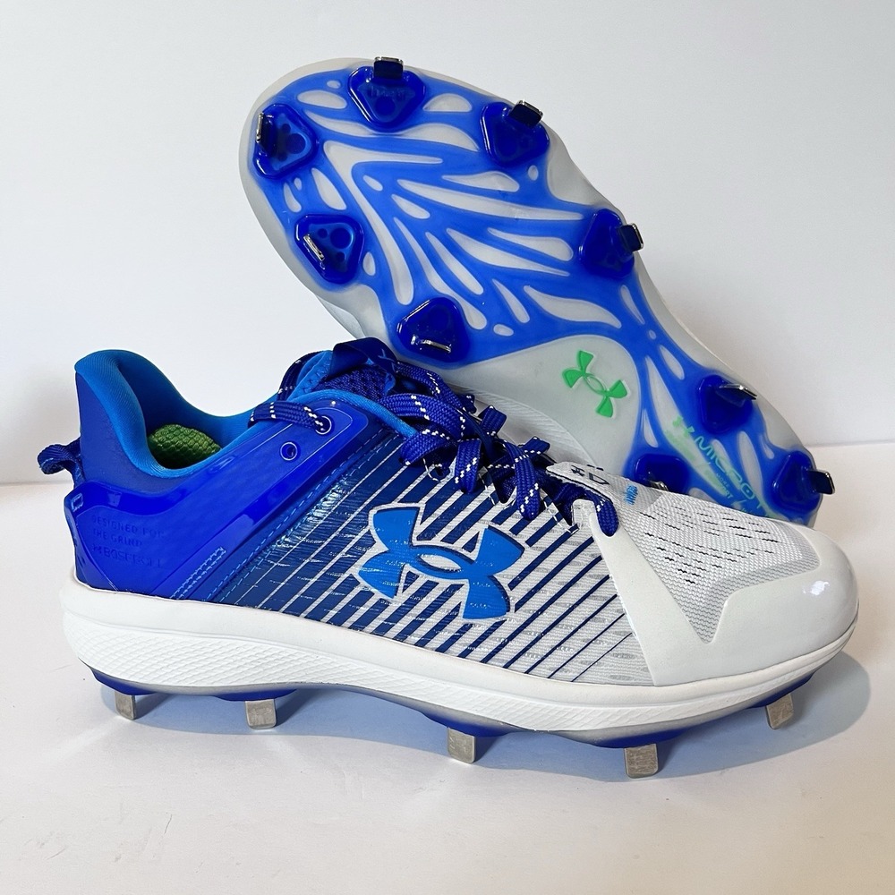 Under Armour Yard Low Metal Baseball Cleats Mens 8 Blue Jays Royals Pitt